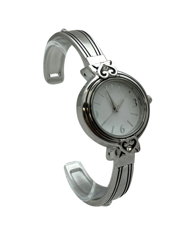 Olivia Pratt Elegant Heart Detailed Cuff Women Watch