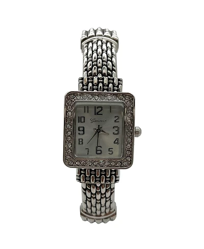 Olivia Pratt Elegant Detailed Band Square Face Bangle Women Watch