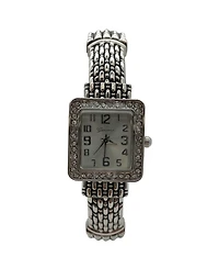 Olivia Pratt Elegant Detailed Band Square Face Bangle Women Watch