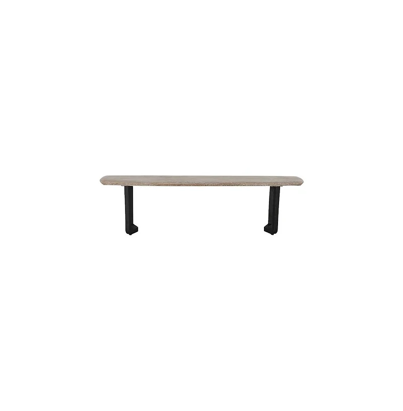 Porter Designs Nest Solid Wood Dining Bench, White