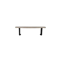 Porter Designs Nest Solid Wood Dining Bench, White