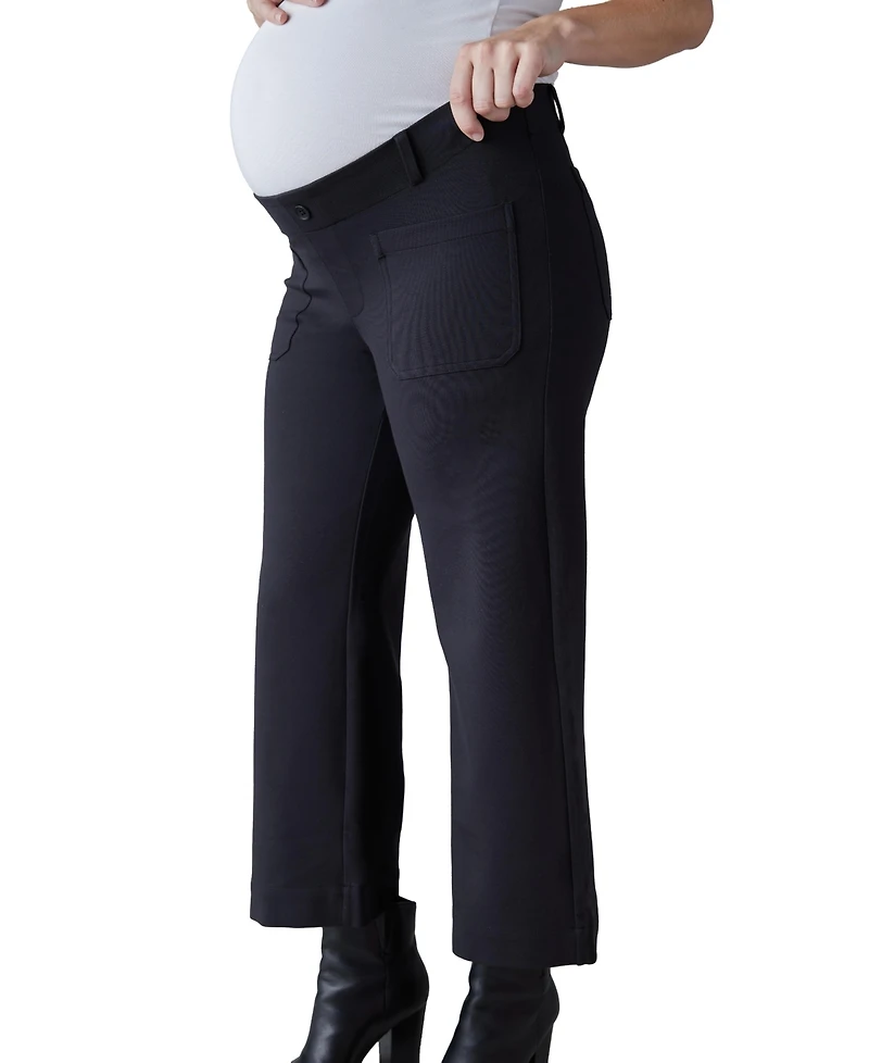 Ingrid + Isabel Maternity Wide Leg Ponte Pant