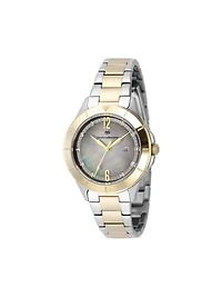 Technomarine Women's Tm-826004 Luna Quartz Grey, White Dial Watch