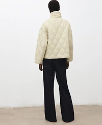 Mango Women's Oversize Quilted Down Anorak Coat