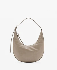 Mango Women's Pebbled Effect Medium Oval Bag