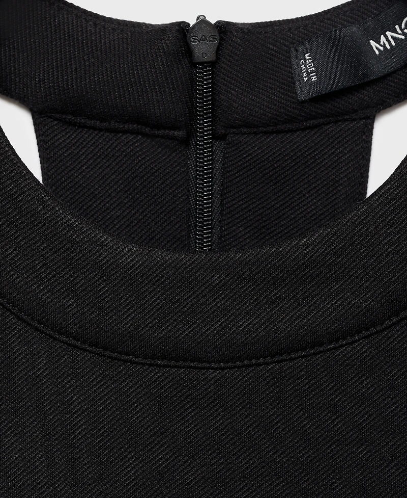 Mango Women's Low-Cut Back Halter Top