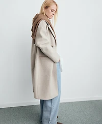Mango Women's Double-Breasted Midi Coat