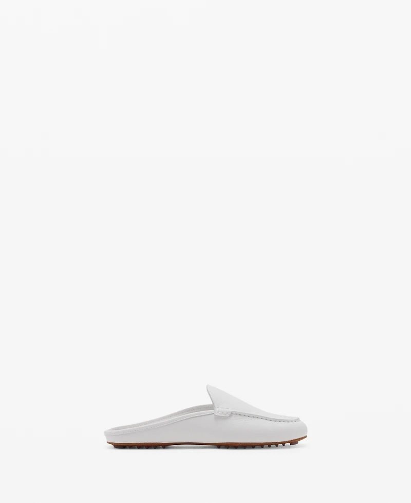 Mango Women's Leather Flat Shoes