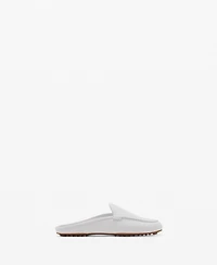 Mango Women's Leather Flat Shoes