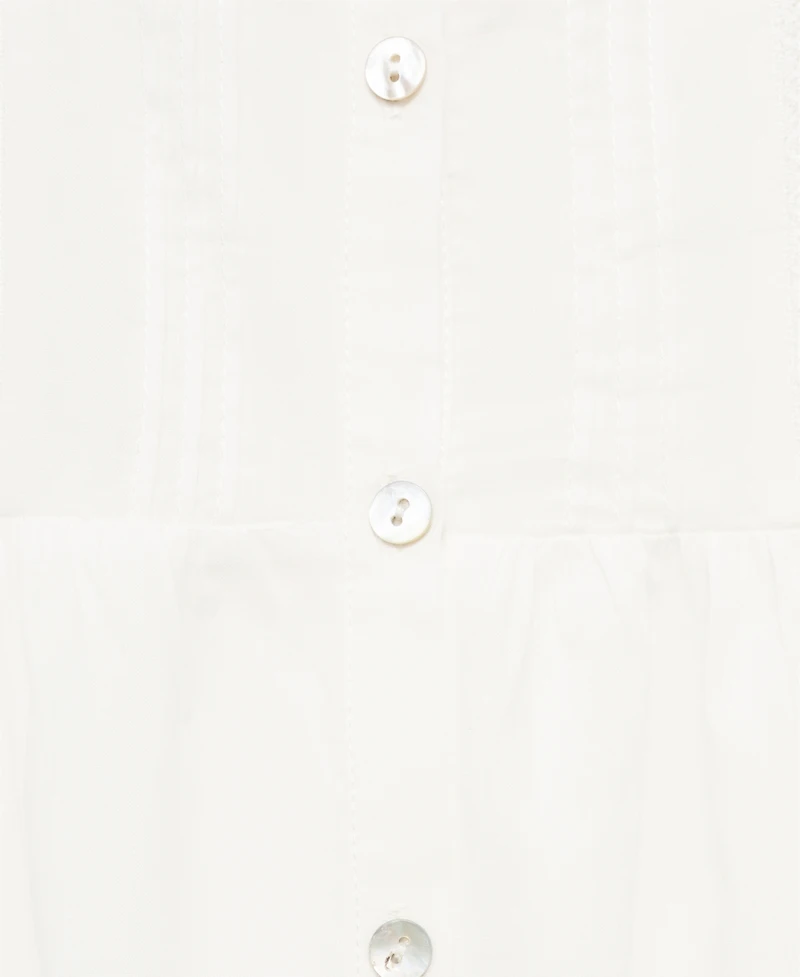 Mango Women's Lace Detail Cotton Nightgown