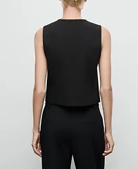 Mango Women's Jewel Buttons Vest