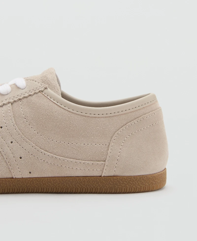Mango Women's Suede Sneakers