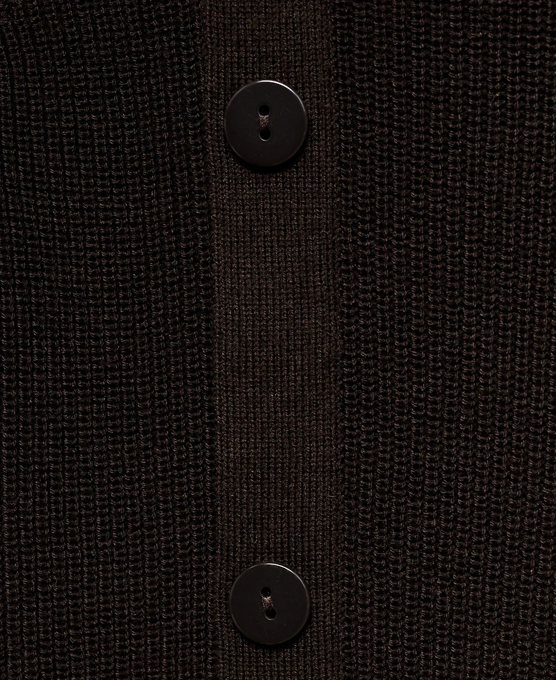 Mango Women's Asymmetrical Neck And Buttons Sweater