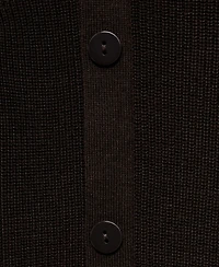 Mango Women's Asymmetrical Neck And Buttons Sweater