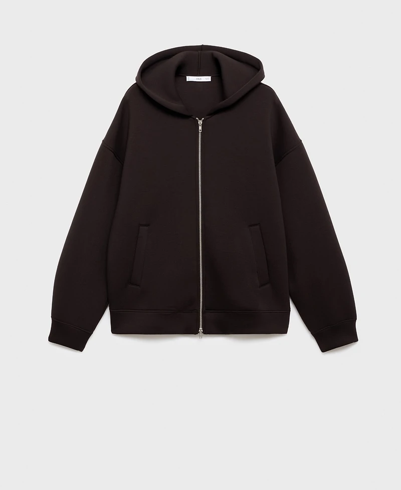Mango Women's Oversized Hooded Jacket