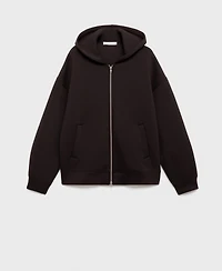 Mango Women's Oversized Hooded Jacket