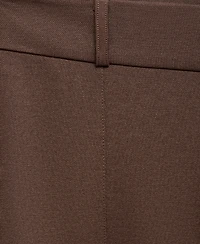 Mango Women's High-Waisted Wide-Leg Pants