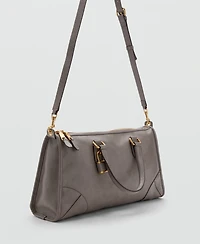 Mango Women's Rectangular Handles Handbag