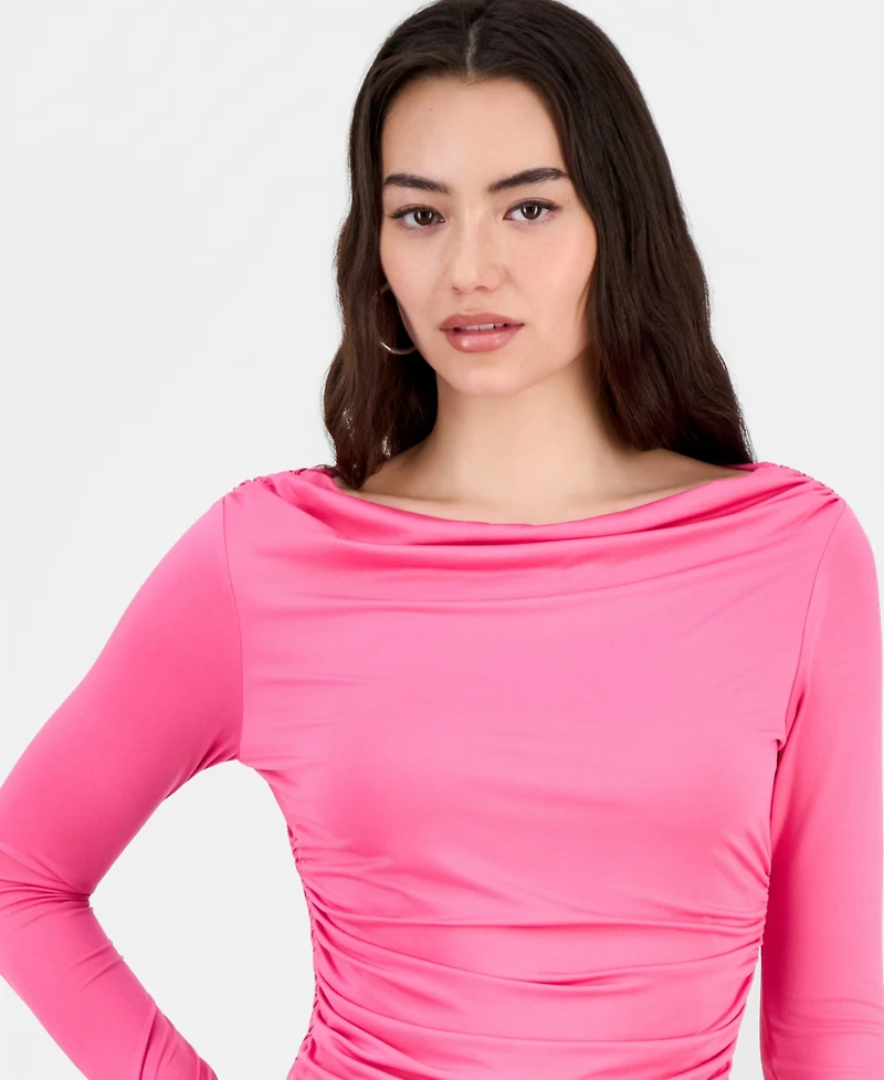 Bar Iii Women's Boat-Neck Jersey Top, Macy's Exclusive