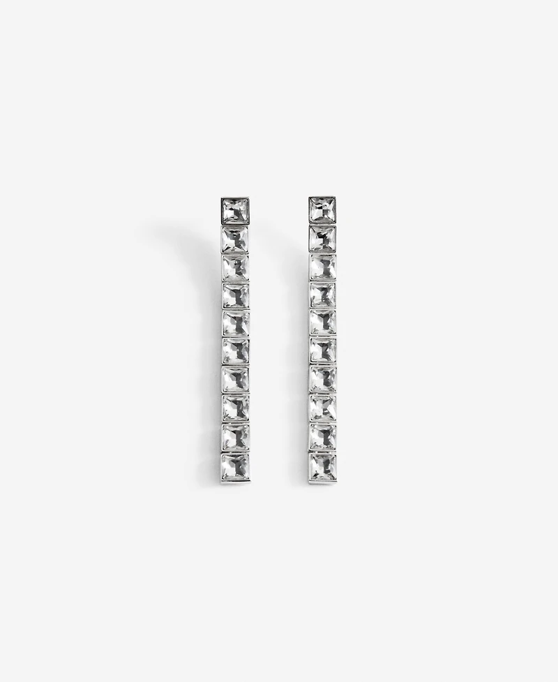 Mango Women's Crystal Pendant Earrings