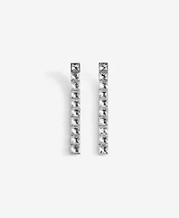 Mango Women's Crystal Pendant Earrings