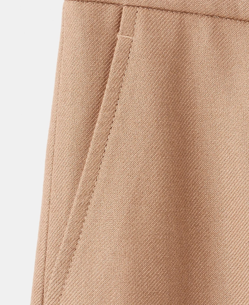 Mango Women's Straight Wool-Blend Suit Pants