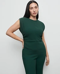 Mango Women's Ruched Long Jumpsuit