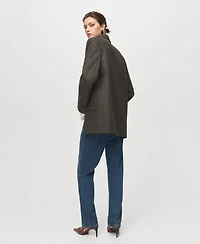 Mango Women's Wool Suit Jacket