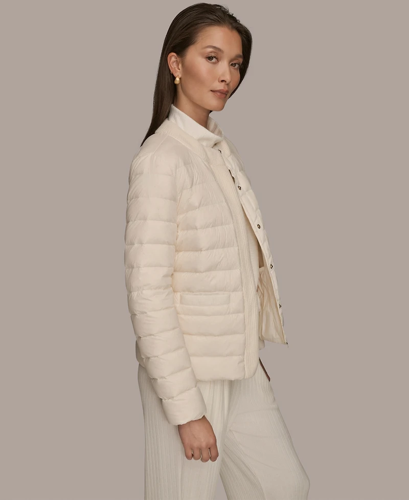 Donna Karan Weekend Women's Collared Puffer Jacket