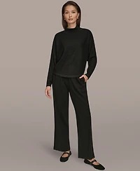 Donna Karan Weekend Women's Mock Neck Crop Top