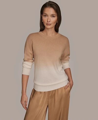 Donna Karan Weekend Women's Long Sleeve Crew Neck Top