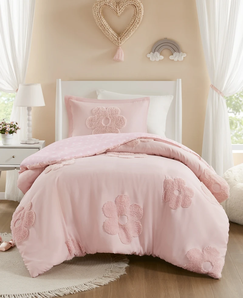 Intelligent Design Gracie Floral Reversible -Pc. Duvet Cover Set