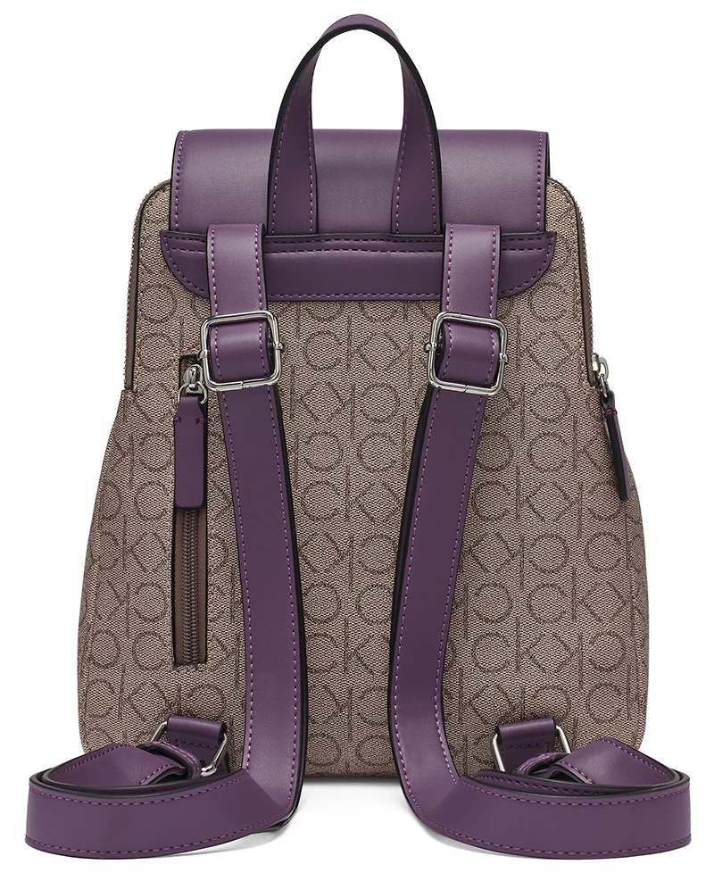 Calvin Klein Garnet Signature Triple Compartment Backpack