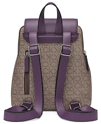 Calvin Klein Garnet Signature Triple Compartment Backpack