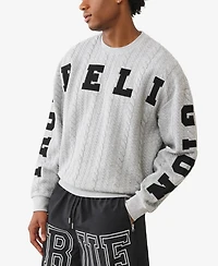 True Religion Men's Logo Applique Detail Sweatshirt