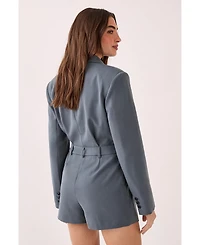 Nasty Gal Women's Tailored Button Detail Romper