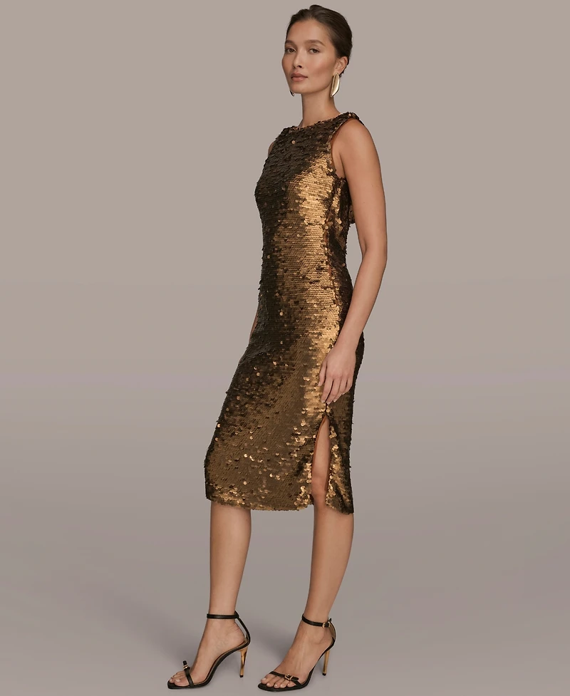 Donna Karan New York Women's Sequin Detail Dress