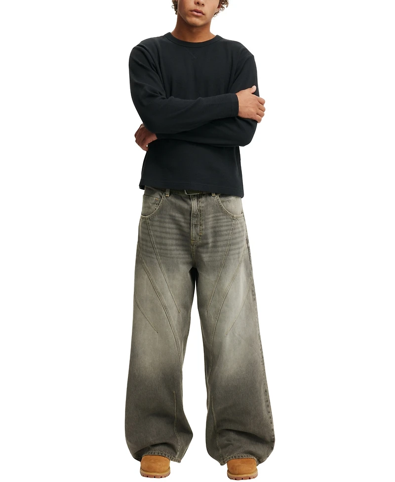 Cotton On Men's Cropped Fit Textured T-shirts