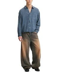 Cotton On Men's Washed Long-Sleeve Shirt