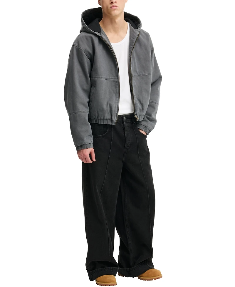 Cotton On Men's Cropped Hooded Bomber