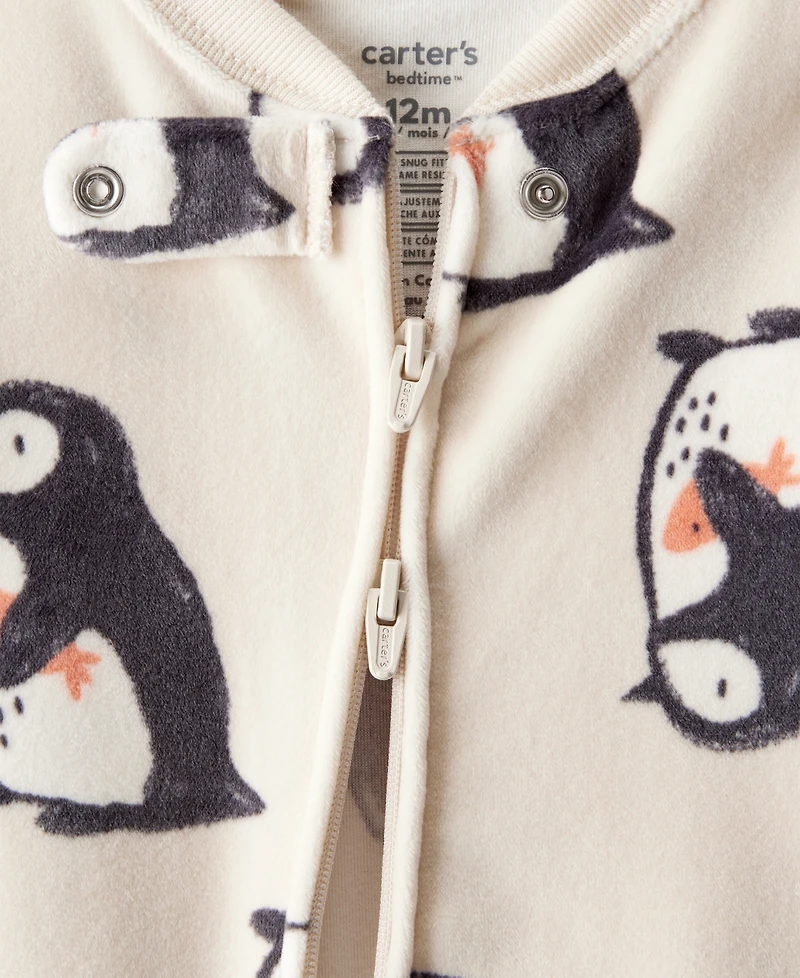 Carter's Baby Boys Train Printed Footed Long-Sleeve Bodysuit