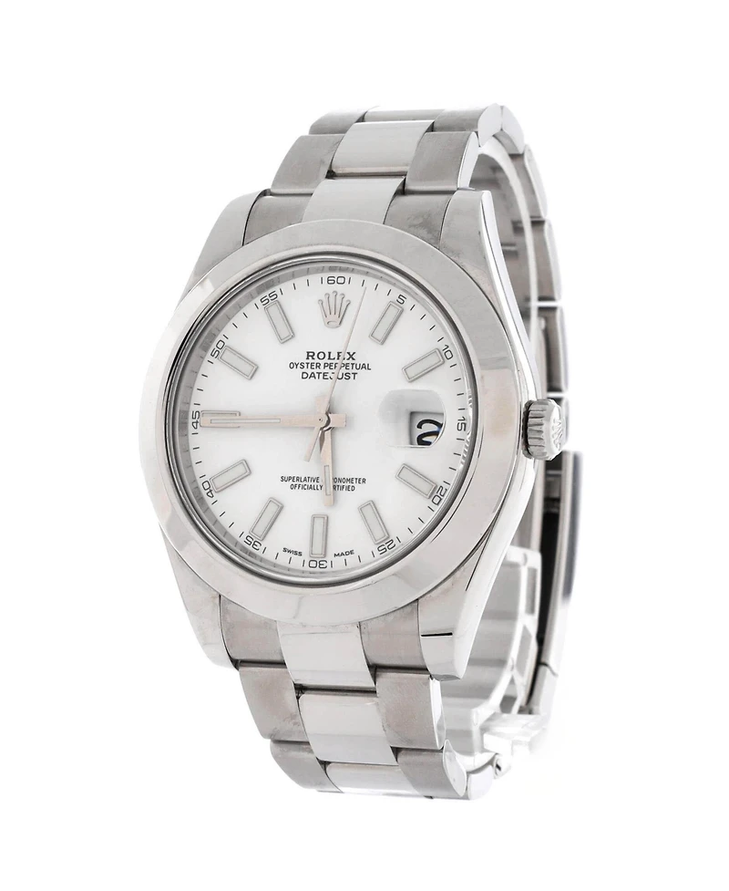 Pre-Owned Rolex Oyster Perpetual Datejust Ii Automatic Watch in Stainless Steel 41mm