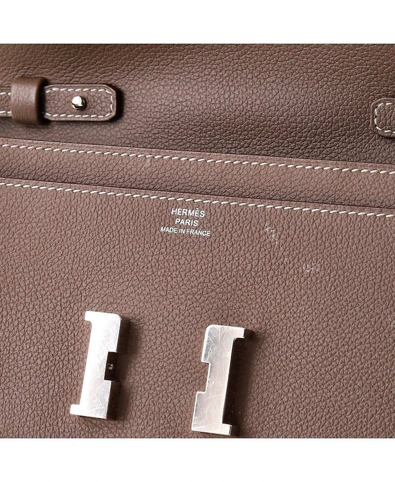 Pre-Owned HERMA‰S Constance To Go Wallet Evercolor