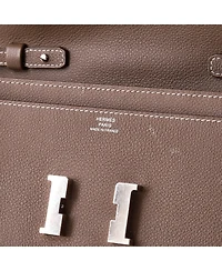 Pre-Owned HERMA‰S Constance To Go Wallet Evercolor