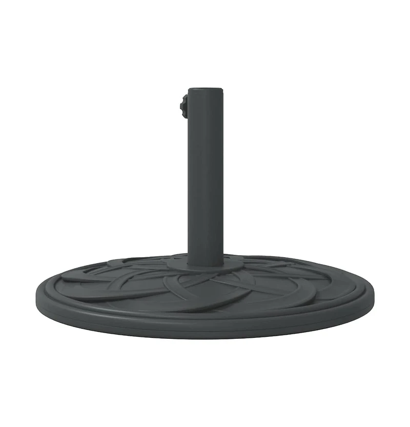 vidaXL Parasol Base Black Polyethylene, concrete, and iron Medium