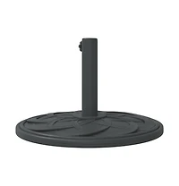 vidaXL Parasol Base Black Polyethylene, concrete, and iron Medium