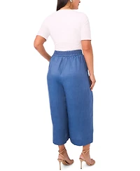 Vince Camuto Plus Smocked Waist Wide Leg Pants