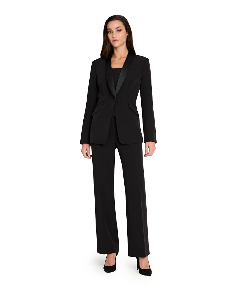Tahari Asl Women's Flare Leg Mid-Rise Pants