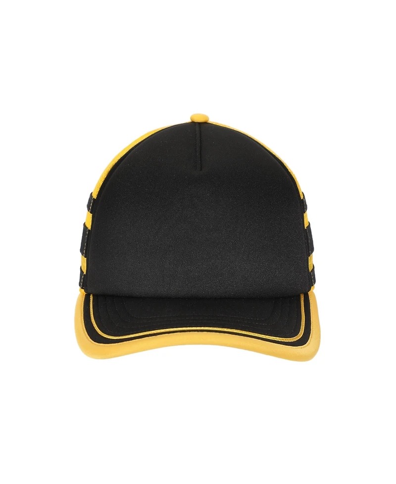 Stranger Things Men's Dustin Henderson Black & Yellow Cosplay Trucker Hat