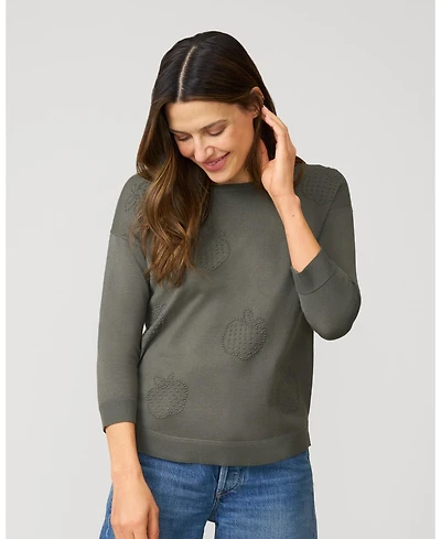Cable & Gauge Women's Apple Drop Shoulder Tunic Sweater